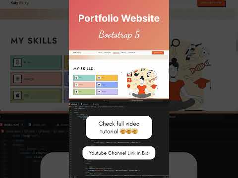 Awesome Portfolio Website using Html CSS JavaScript and Bootstrap 5 [Video]