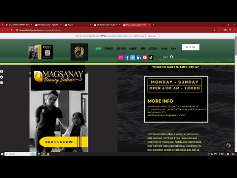 Magsanay Beauty Salon Project my Wix Web Design [Video]