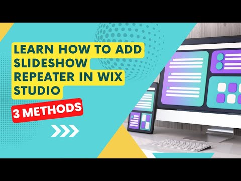 How to Add Slideshow Repeater in Wix Studio using 3 different methods [Wix Studio Tutorial 2024] [Video]
