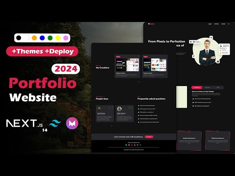 Portfolio Website Using Next.js and Tailwind CSS – React.js, Framer Motion and Shadcn UI [Video]