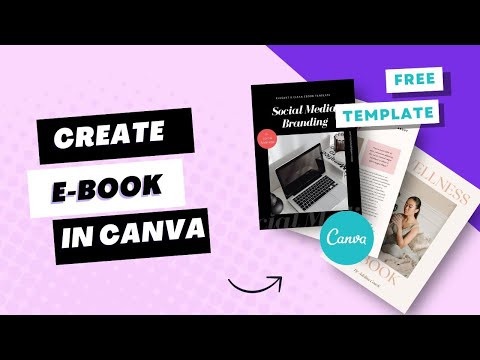 How to Create a Digital Ebook PDF in Canva | DIY Lead Magnets & Freebies. Free Ebook Template [Video]