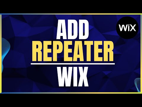 How To Add A Repeater In Wix [Video]