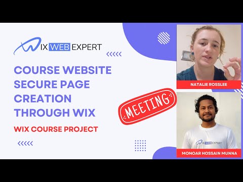 Course Website Secure Page Creation | Wix Web Expert [Video]