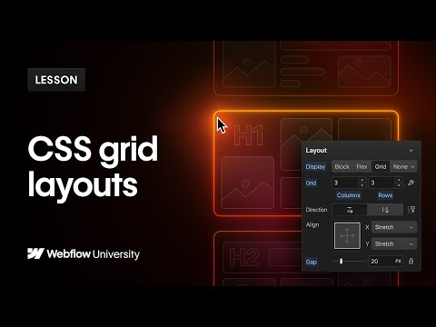 Build CSS grid layouts in Webflow — Web design tutorial [Video]