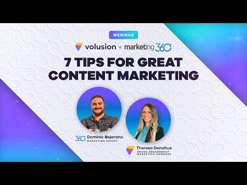 7 Tips for Great Content Marketing | Ecommerce Webinar [Video]
