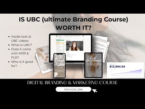 Is UBC (Ultimate Branding Course) worth the money? Another MRR & PLR Course For Digital Marketing [Video]