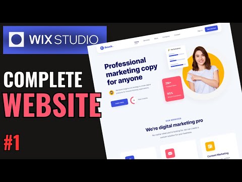 How To Make a Wix Studio Website - Step by Step Tutorials | Part  1 ( Home Page ) [Video]