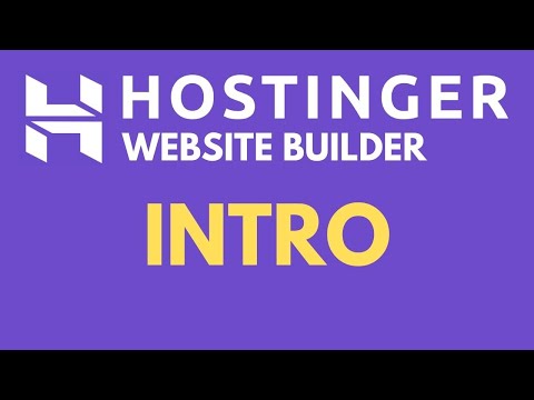 1- Hostinger Website Builder Tutorial 2024 : Intro [Video]