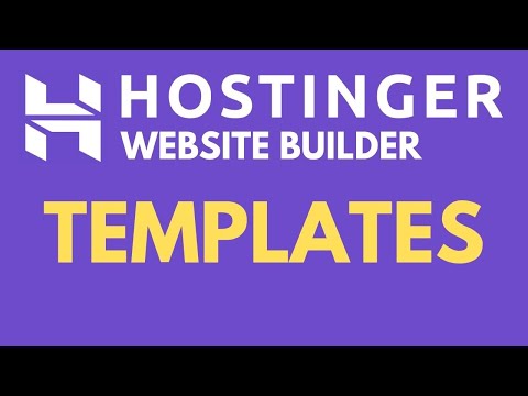 2- Hostinger Website Builder Tutorial 2024 : Templates [Video]