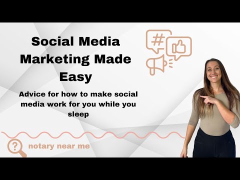 Social Media Marketing Made Easy: How to make social media work for you 24/7 [Video]