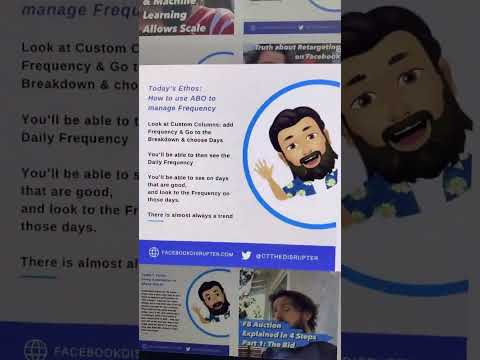 How to Run Retargeting Ads on Facebook Look at Custom Columns: add Frequency & Go to the Breakdown [Video]