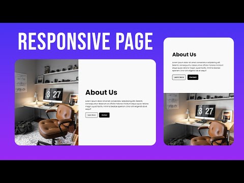 Responsive About Us Page Using HTML & CSS | Step by Step Tutorial [Video]