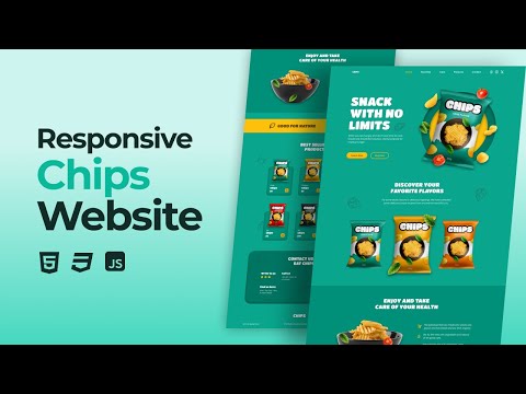 Responsive Chips Website Design Using HTML CSS And JavaScript [Video]
