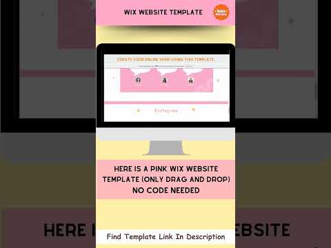 🌸 Explore this stunning pink Wix website template! 💖 [Video]
