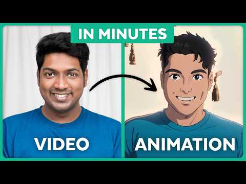 How To Convert Any Video To ANIME 😎| Animation AI