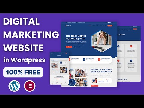How to make Digital Marketing Website in WordPress Elementor | Digital Marketing Website Tutorial [Video]