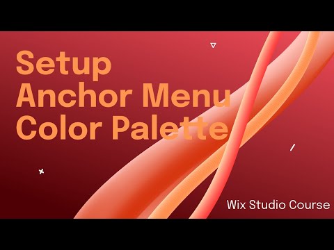Wix Studio Full Course; Part 1 - Anchor Menu, Color Palette [2024 Tutorial] [Video]