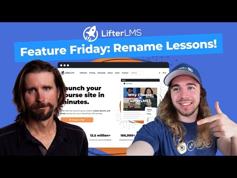How to Rename Lessons and Courses to Any Terminology LifterLMS Feature Friday [Video]