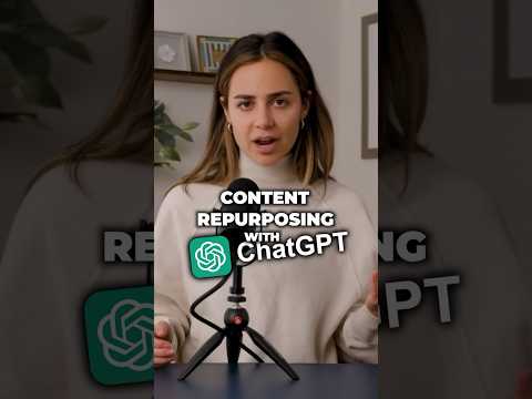 How to use ChatGPT to repurpose your content [Video]