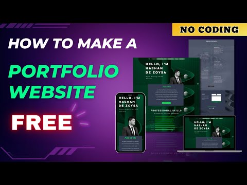 How to Make a Portfolio Website for FREE (For Beginners) [Video]