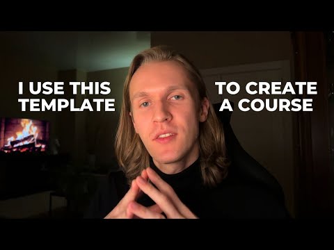 Want to create an online course? Here is my template to save your time. [Video]