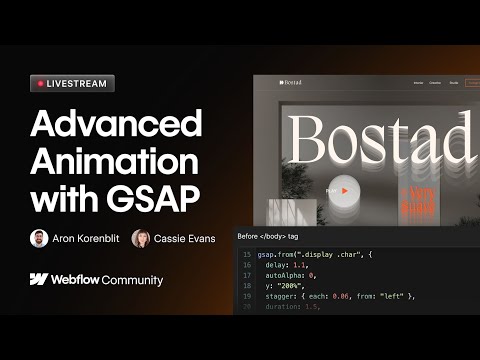Learn GSAP for Webflow [Video]