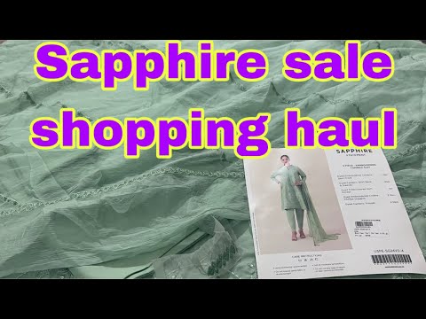 Sapphire sale shopping haul || how to order online [Video]