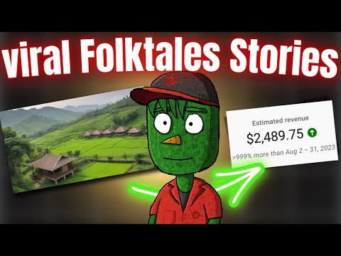 How I Make VIRAL FolkTales Story | NEW NICHE | Video Creation with AI