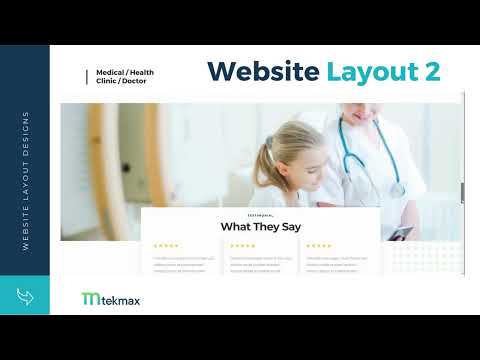 Medical website layout and Social Media marketing  TekMax LLC [Video]