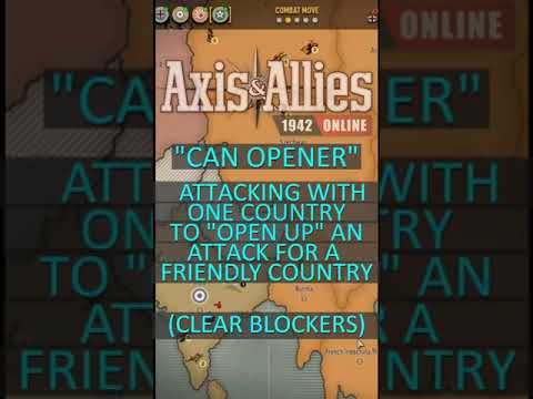 Axis and Allies Online: One Minute Strategy: The "Can Opener" move #shorts #strategy  [Video]