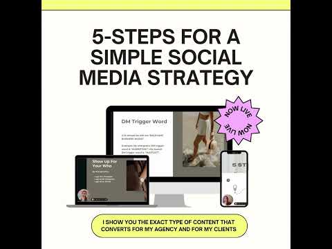 5-Step Framework to Simplify Your Social Media Strategy (USE COUPON CODE SOCIAL2024 FOR 50% OFF) [Video]