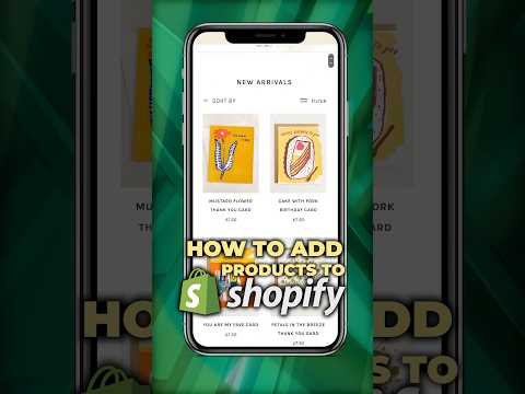 How to add new products to your Shopify store [Video]