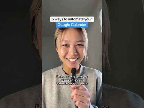 3 ways to automate your Google Calendar with IFTTT 📅⚡️ [Video]