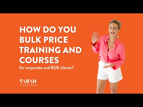 How do you bulk price training and courses for corporate and B2B clients? [Video]