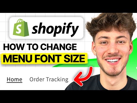 How To Change Menu Font Size On Shopify (2024) [Video]