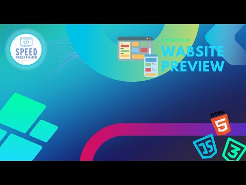 Ultimate Portfolio Website Preview | HTML, CSS and Javascript. [Video]