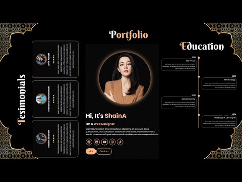 A Responsive Personal Portfolio WebSite Design Using HTML, CSS & JavaScript [Video]