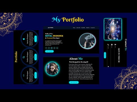 Build a Complete Personal Portfolio Website using html css javascript [Video]