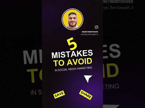 Avoid These 5 Mistakes in Social Media in 2024 | Marketing With Suheb | Social Media Marketing [Video]