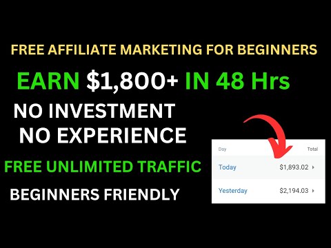 Earn $1,830 In 48 Hrs With Free Affiliate Marketing | Online Marketing Business. [Video]