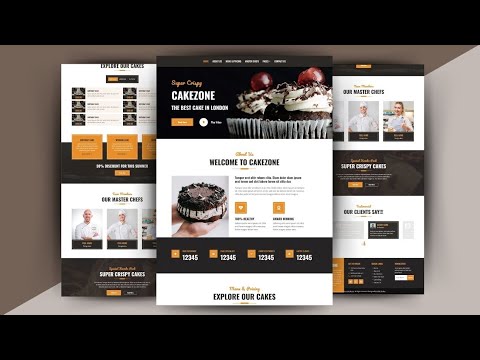 Responsive Cake Shop web design: HTML , CSS &  JS [Video]