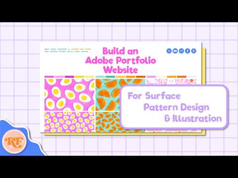 Skillshare Class Trailer: How to build an Adobe Portfolio website for your Surface Pattern Designs [Video]