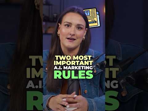 Important rules when using AI in marketing [Video]