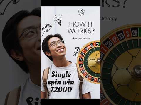 Single spin wins 72000|neighbour bet strategy|online roulette [Video]