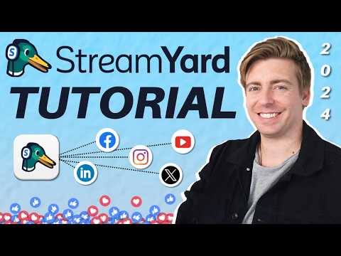 Start Live Streaming EVERYWHERE with StreamYard in under 15 Minutes (Beginners Tutorial) [Video]