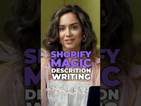 Shopify AI: How to automatically write product descriptions with Shopify Magic [Video]