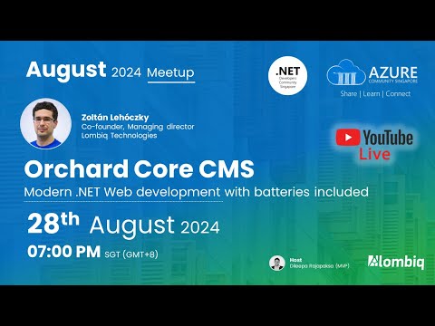 Orchard Core CMS Modern .NET Web development with batteries included [Video]