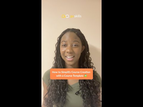 How to Simplify Course Creation with a Course Template 🖼️ [Video]