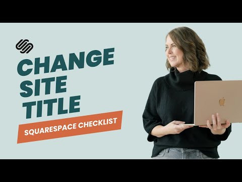 Squarespace Site Title: Beginner Tutorial [Video]