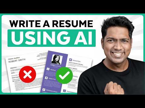 How to Write a Professional Resume 📄 Using AI | 2024 [Video]